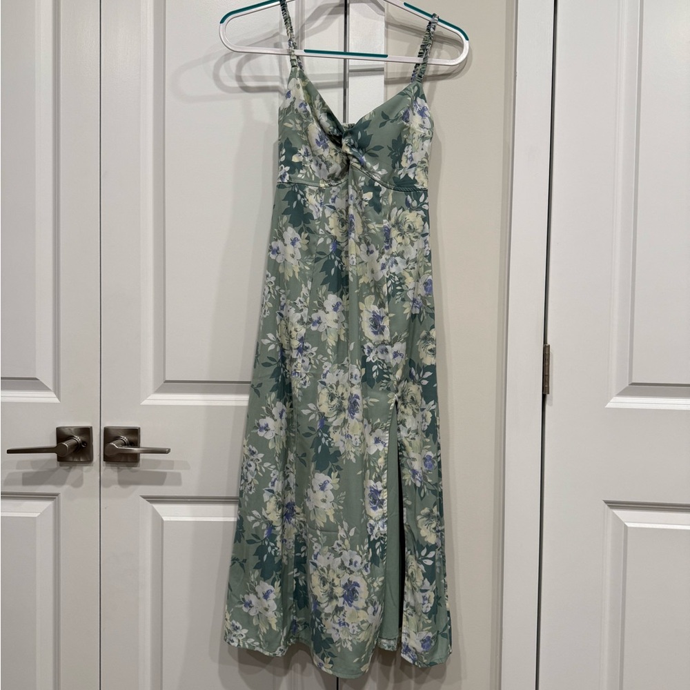 Abercrombie & Fitch Green Floral Dress